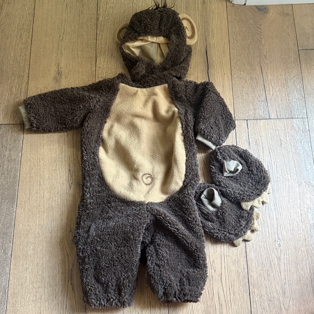 Cute Brown Monkey Costume for Kids